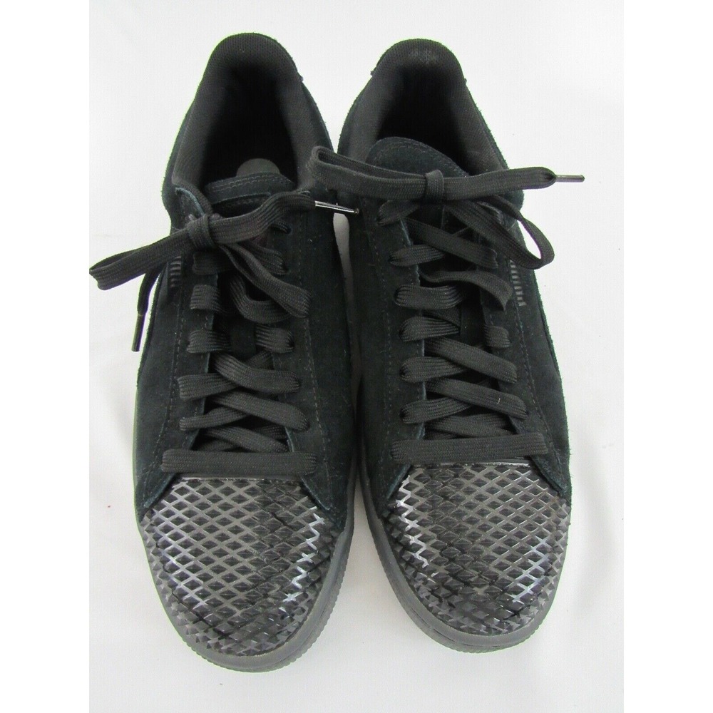 Puma Women's Suede Spiked Toe Sneakers Shoes Black Size 7
